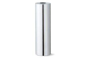 längliche Vase verchromt