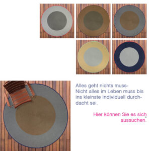 Outdoor Teppich un Rund von Tisca