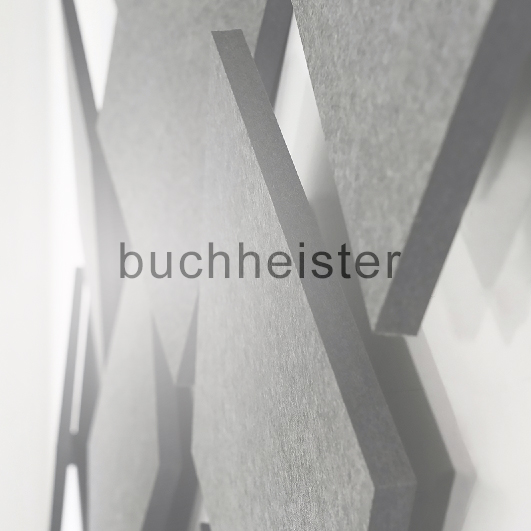 Diese Bild zeigt eine drei-d Wandgestaltung von buchheisrer